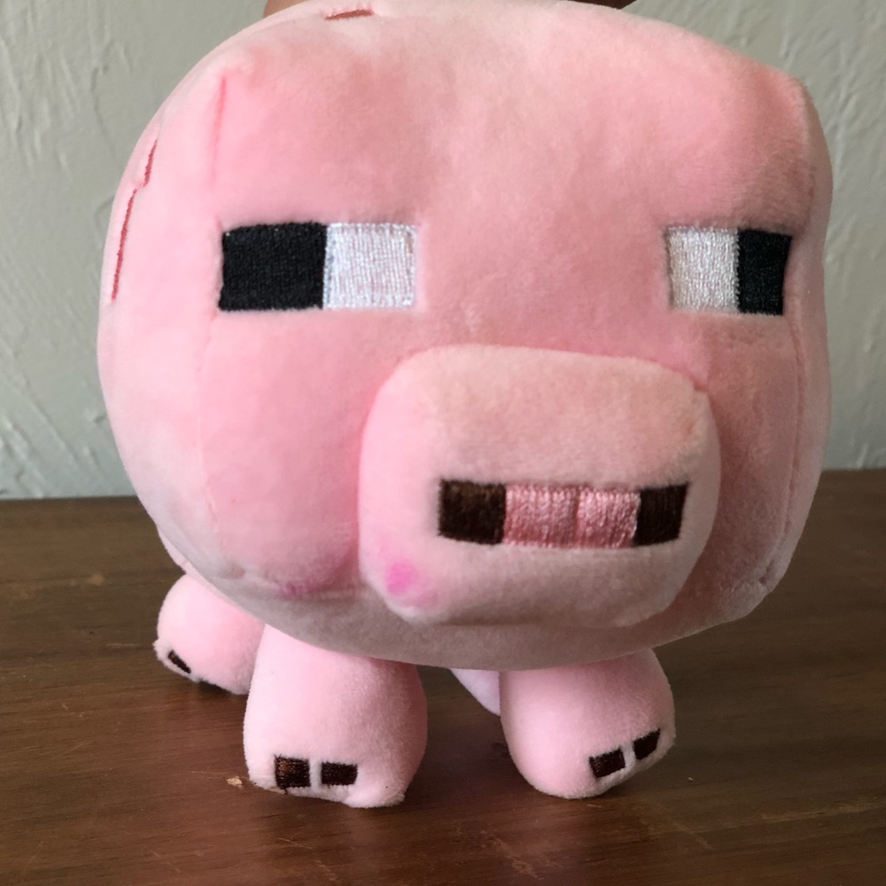 Minecraft- Pig plushie